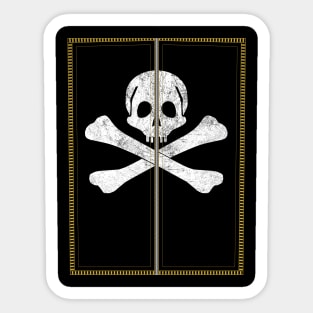 JOLLY ROGER SPACE PIRATE T-SHIRT Version 4 Sticker